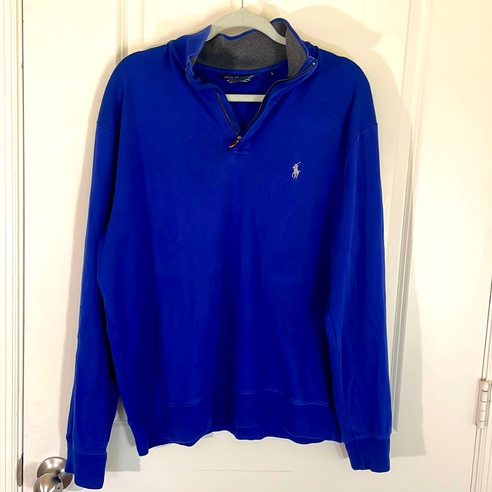 Blue Polo Ralph Lauren Quarter-zip Pullover